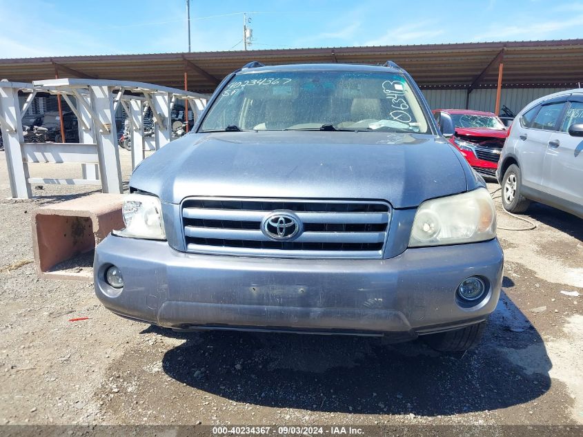 2005 Toyota Highlander Limited V6 VIN: JTEDP21A650063493 Lot: 40234367