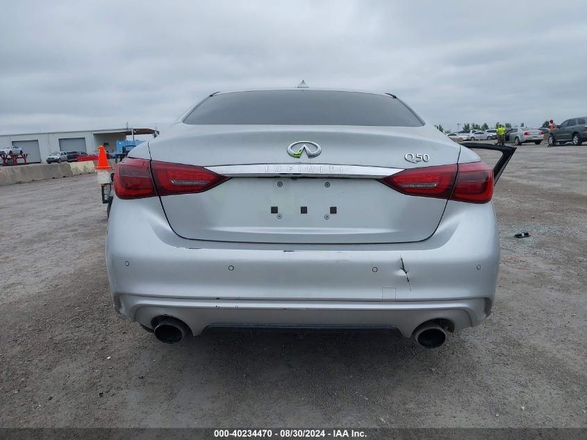 2018 Infiniti Q50 3.0T Luxe VIN: JN1EV7AP6JM592383 Lot: 40234470
