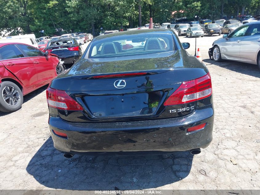 2012 Lexus Is 350C VIN: JTHFE2C21C2508909 Lot: 40234598