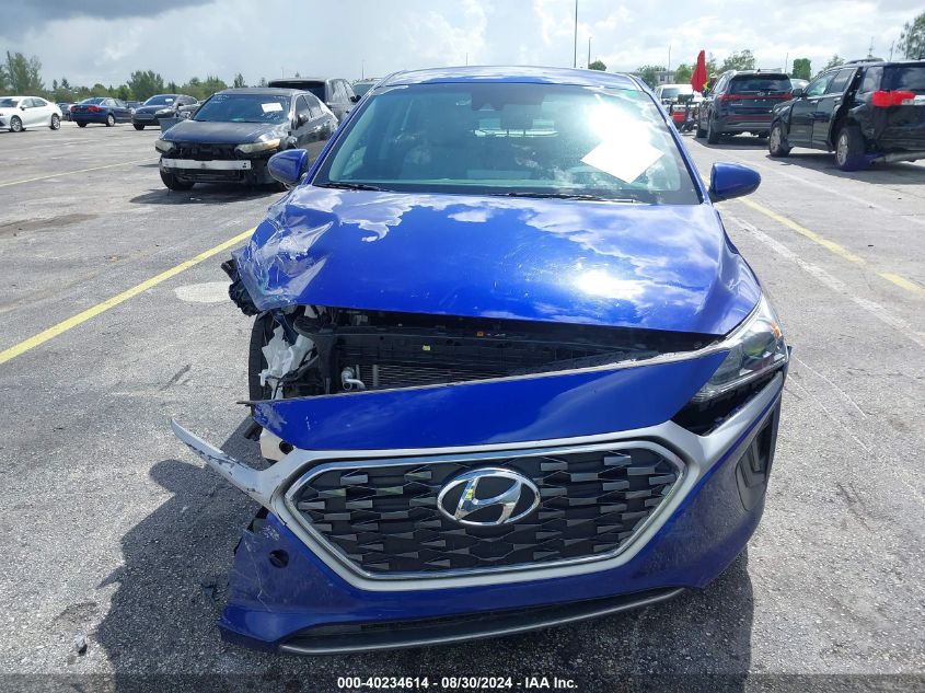 KMHC65LC4NU270679 2022 Hyundai Ioniq Hybrid Blue