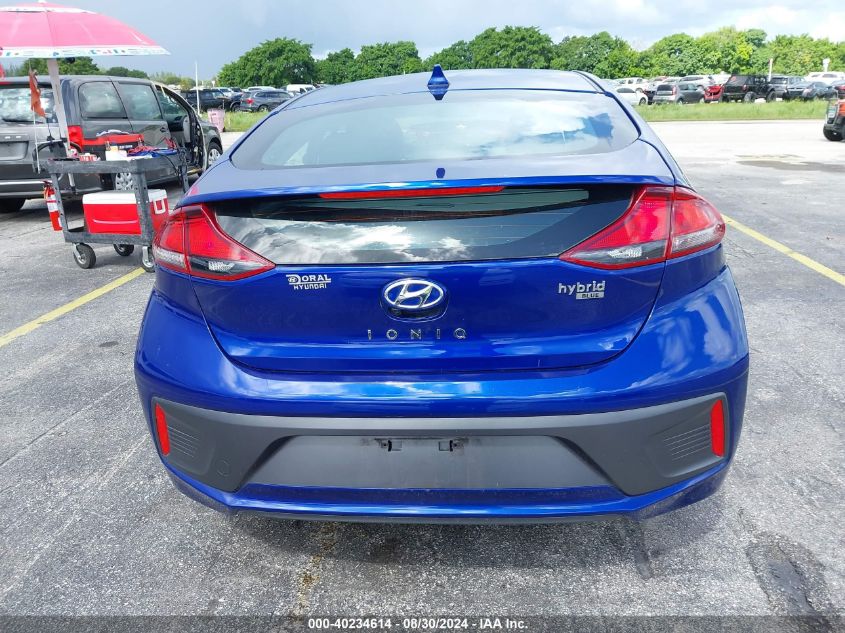 2022 Hyundai Ioniq Hybrid Blue VIN: KMHC65LC4NU270679 Lot: 40234614