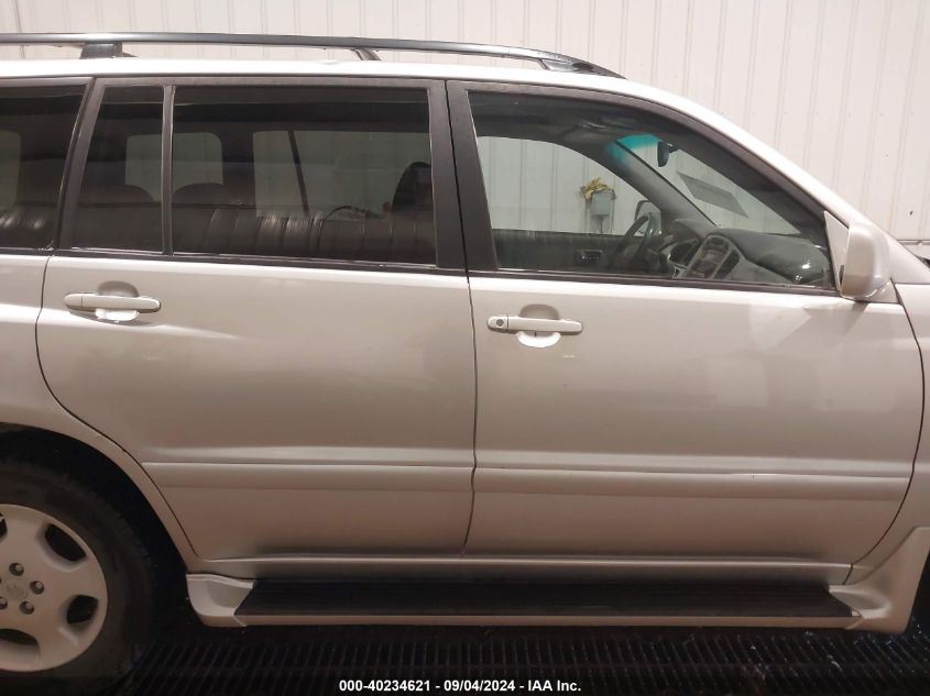 2005 Toyota Highlander Limited V6 VIN: JTEEP21A150122289 Lot: 40234621