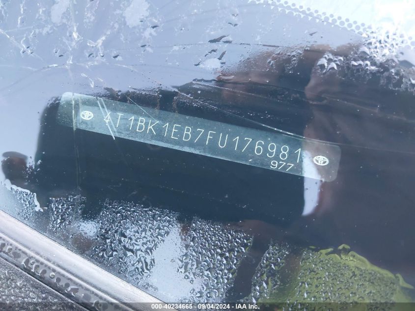 2015 TOYOTA AVALON XLE PREMIUM - 4T1BK1EB7FU176981