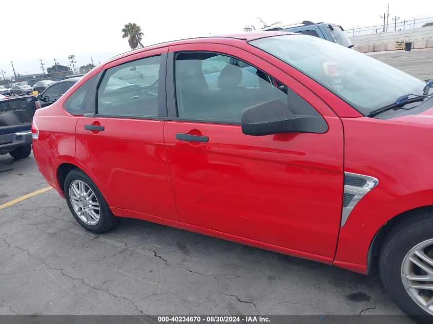 2008 Ford Focus Se/Ses VIN: 1FAHP35N18W127262 Lot: 40234670