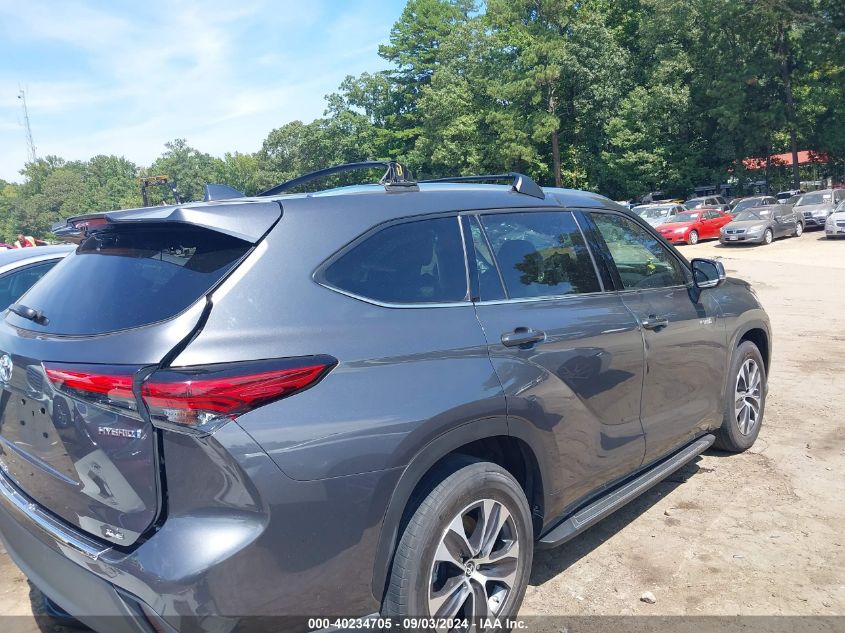 2021 Toyota Highlander Hybrid Xle VIN: 5TDGARAH1MS508131 Lot: 40234705