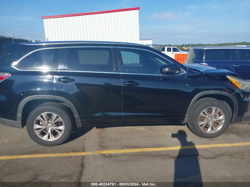 2015 Toyota Highlander Xle V6 VIN: 5TDKKRFH2FS069685 Lot: 40234761