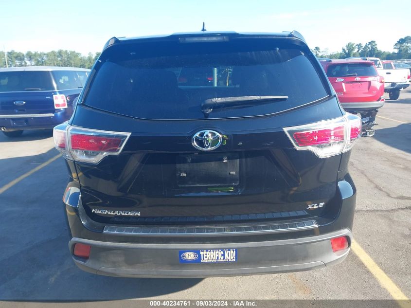 2015 Toyota Highlander Xle V6 VIN: 5TDKKRFH2FS069685 Lot: 40234761