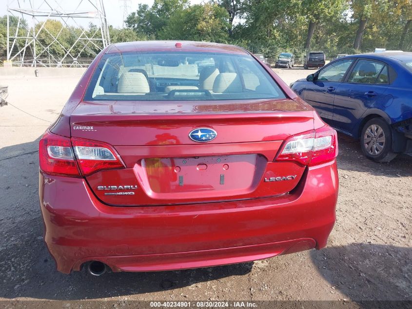 2015 Subaru Legacy 2.5I Limited VIN: 4S3BNBN61F3027640 Lot: 40234901