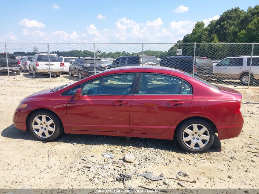 2008 Honda Civic Sdn Lx VIN: 1HGFA16508L040543 Lot: 40235158