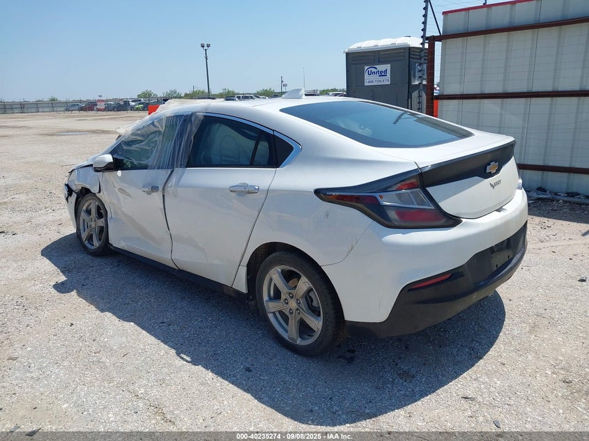 Vin: 1g1rc6s58ju153108, lot: 40723431, chevrolet volt lt 20183