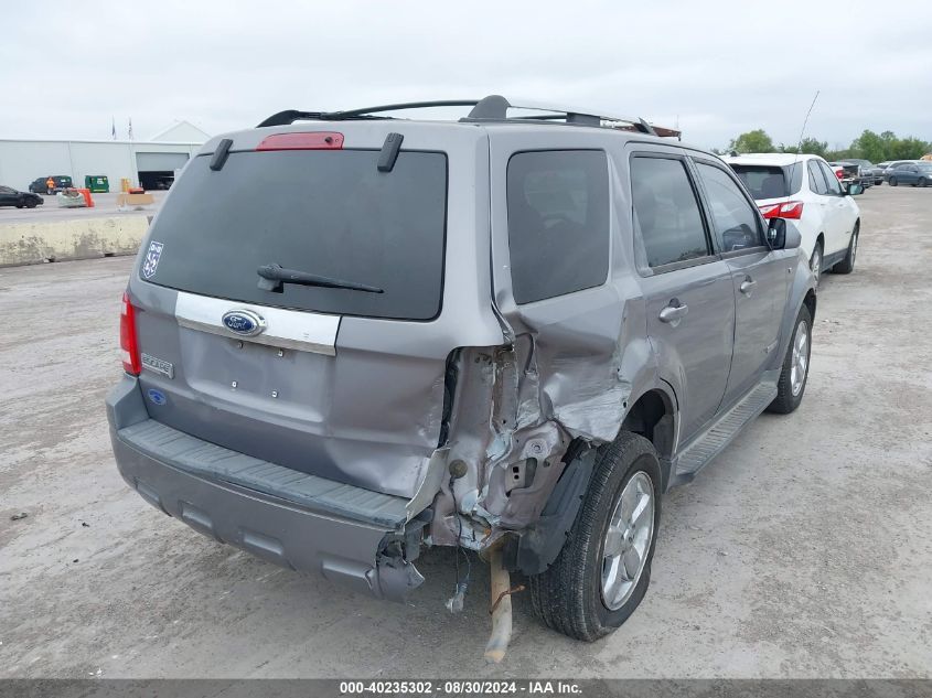 2008 Ford Escape Limited VIN: 1FMCU04138KB36431 Lot: 40235302