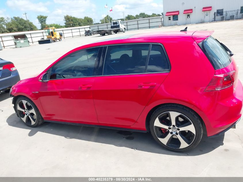 2017 Volkswagen Golf Gti Autobahn 4-Door/S 4-Door/Se 4-Door/Sport 4-Door VIN: 3VW547AU8HM019793 Lot: 40235379