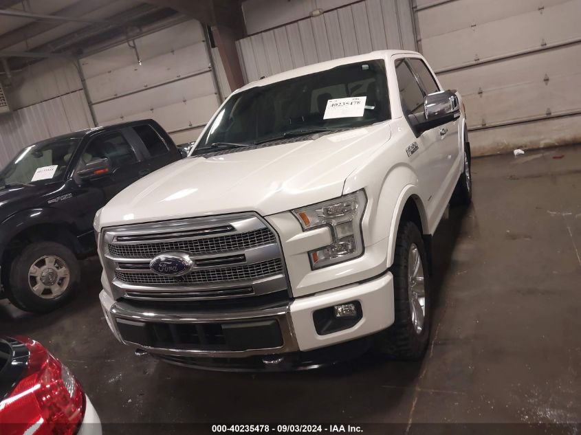 2015 Ford F-150 Platinum VIN: 1FTEW1EG0FFC61845 Lot: 40235478