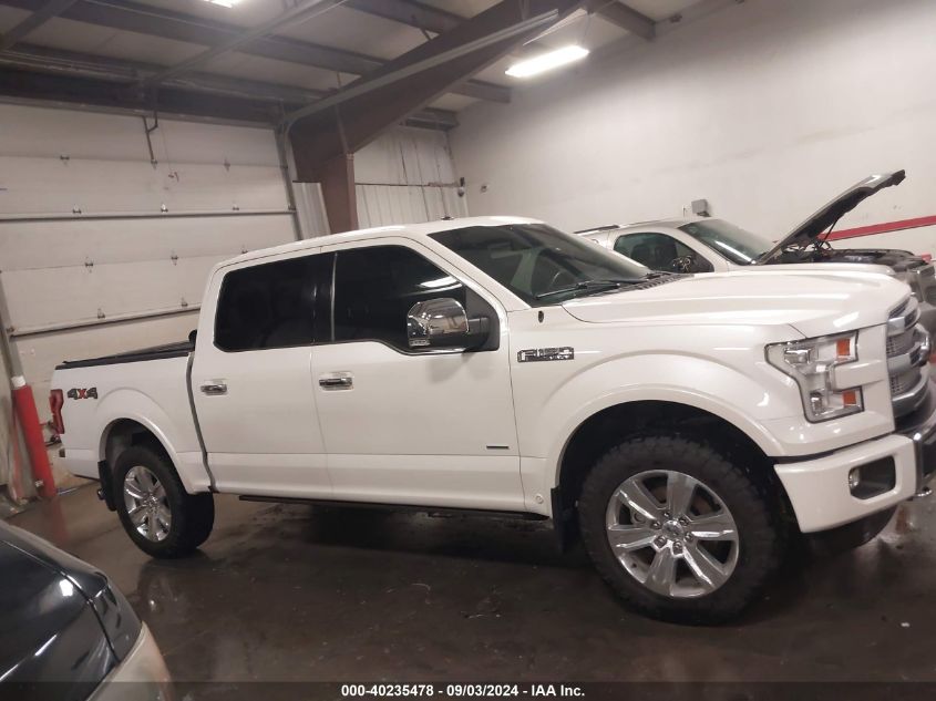 2015 Ford F-150 Platinum VIN: 1FTEW1EG0FFC61845 Lot: 40235478