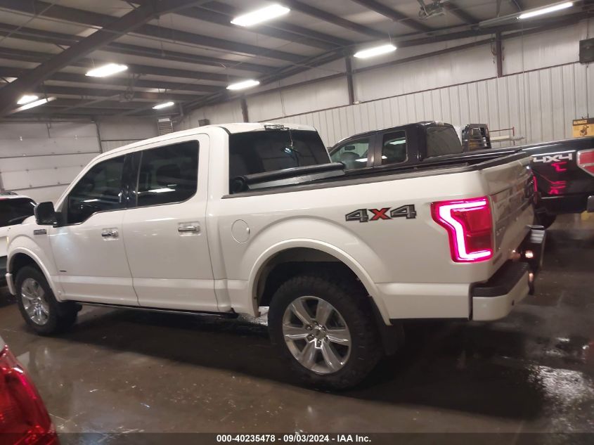 2015 Ford F-150 Platinum VIN: 1FTEW1EG0FFC61845 Lot: 40235478