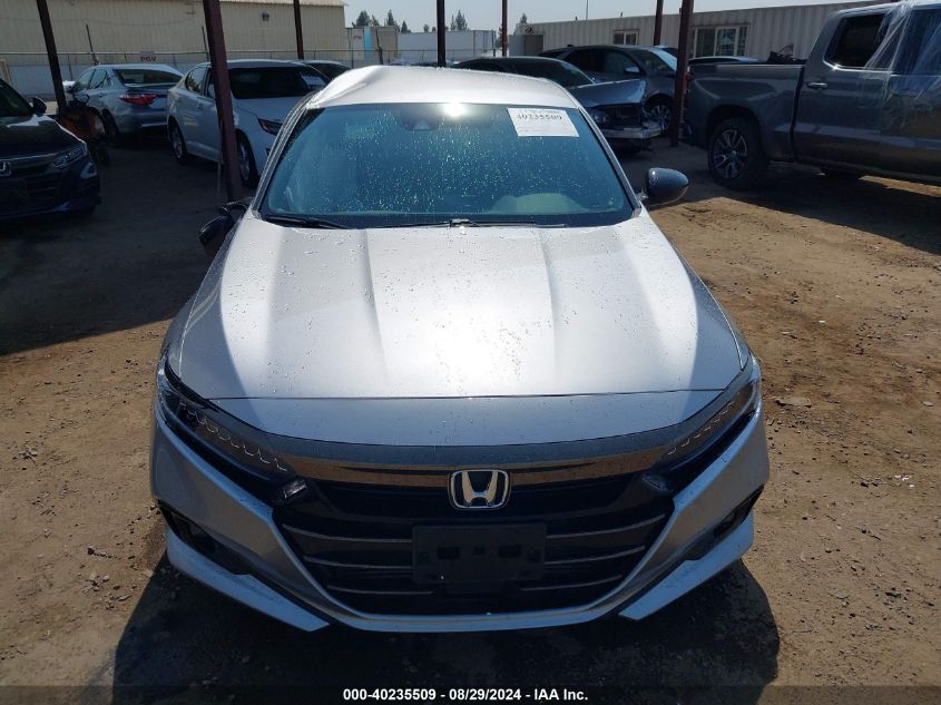 2022 Honda Accord Sport VIN: 1HGCV1F37NA100377 Lot: 40235509