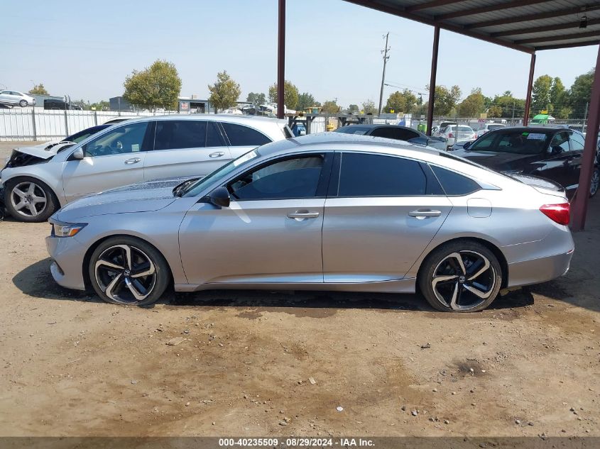 2022 Honda Accord Sport VIN: 1HGCV1F37NA100377 Lot: 40235509