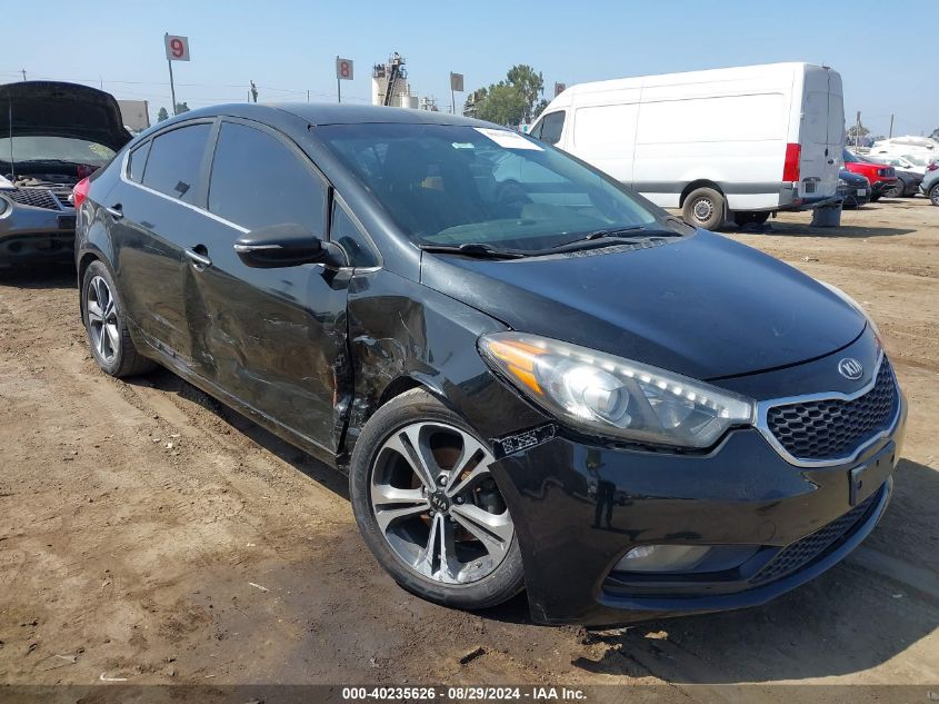 VIN KNAFX4A89E5109372 2014 KIA FORTE no.1