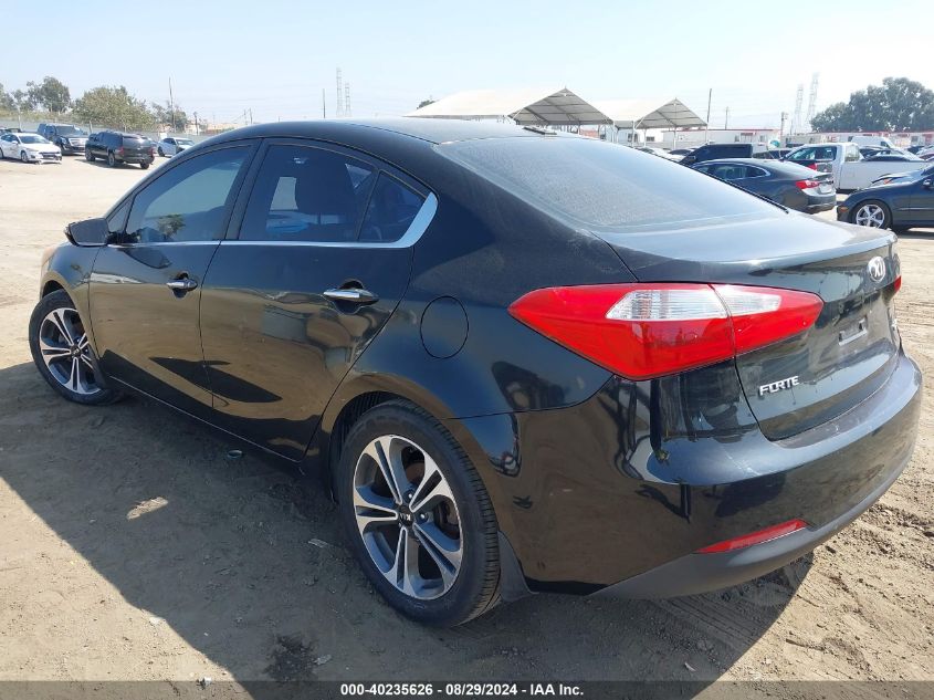 VIN KNAFX4A89E5109372 2014 KIA FORTE no.3