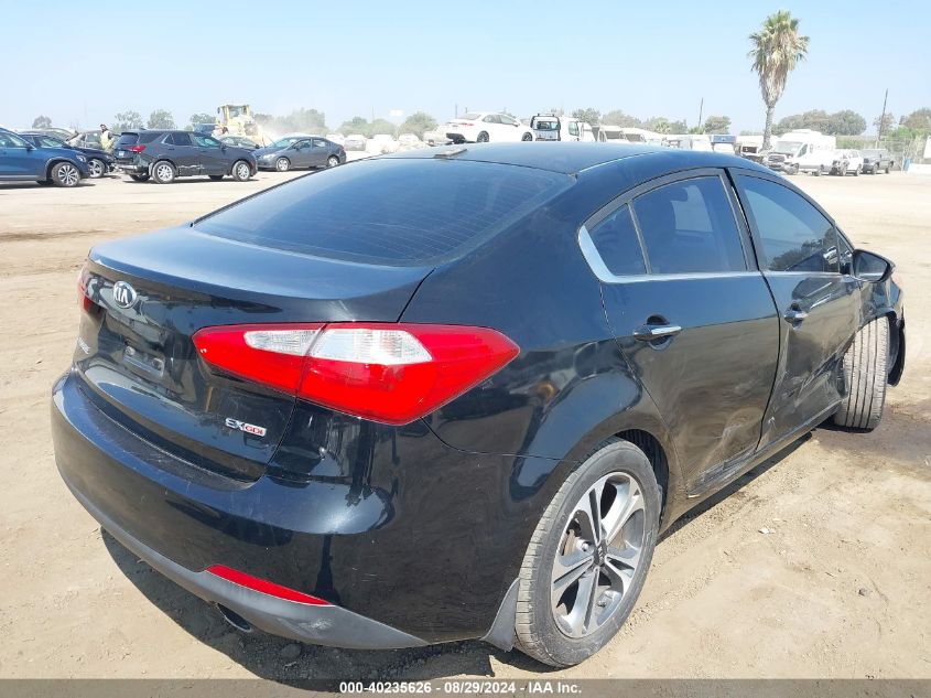 VIN KNAFX4A89E5109372 2014 KIA FORTE no.4