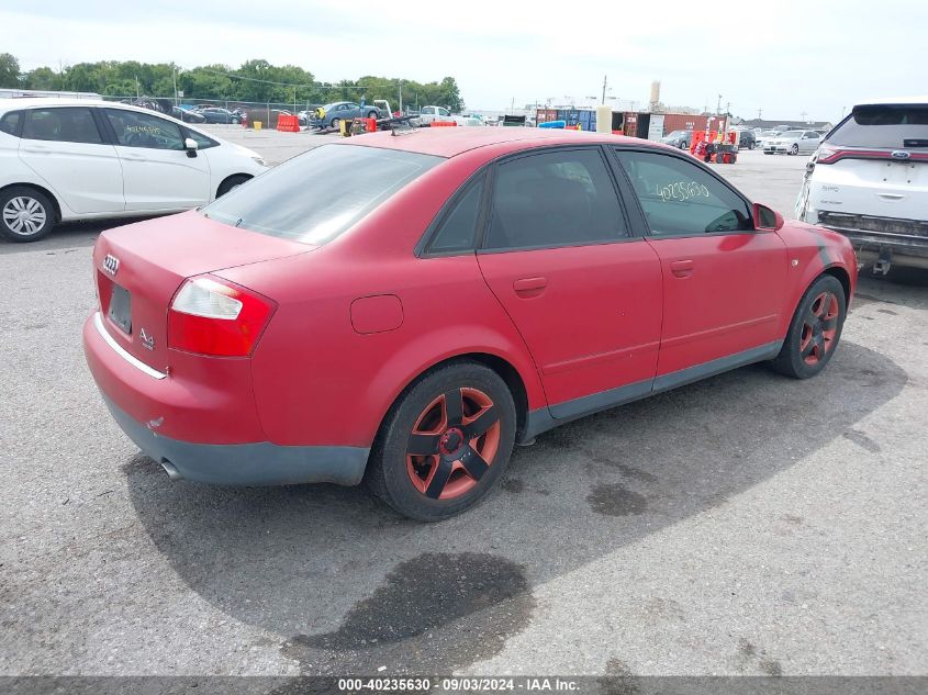 2002 Audi A4 1.8T VIN: WAULC68EX2A313915 Lot: 40235630