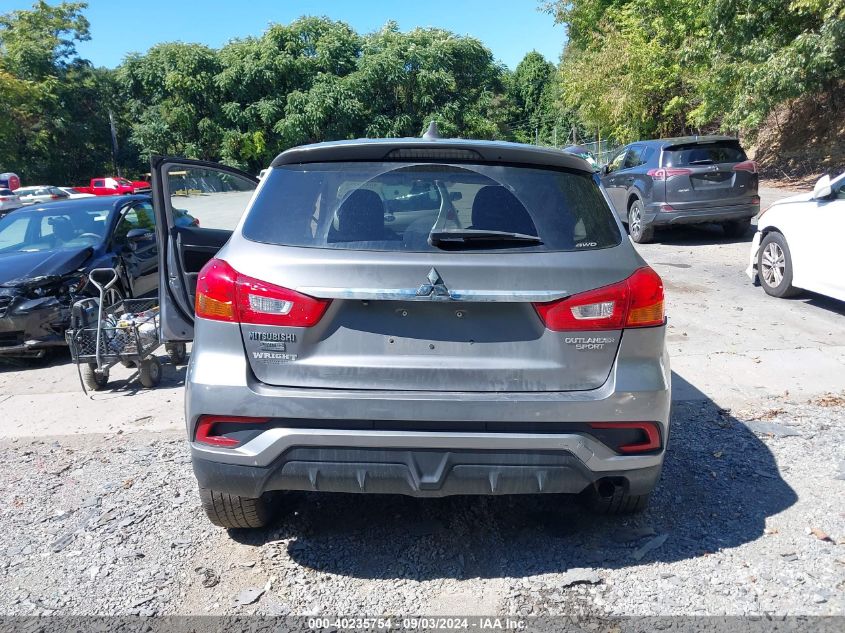 2019 Mitsubishi Outlander Sport 2.0 Le VIN: JA4AR3AU6KU028744 Lot: 40235754