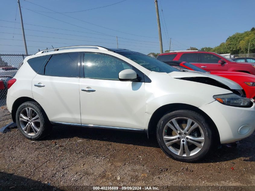 2010 Nissan Murano Le VIN: JN8AZ1MWXAW118963 Lot: 40235889