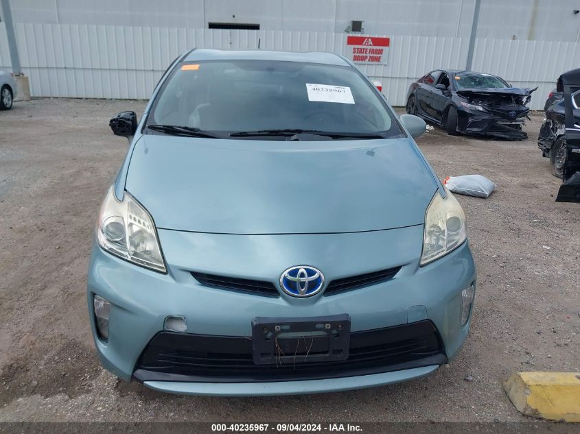 2012 Toyota Prius Three VIN: JTDKN3DU0C5384684 Lot: 40235967