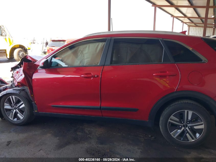 2022 Kia Niro Lxs VIN: KNDCB3LC1N5549795 Lot: 40236160