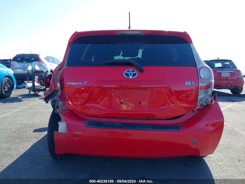 2014 Toyota Prius C One VIN: JTDKDTB36E1077513 Lot: 40236188