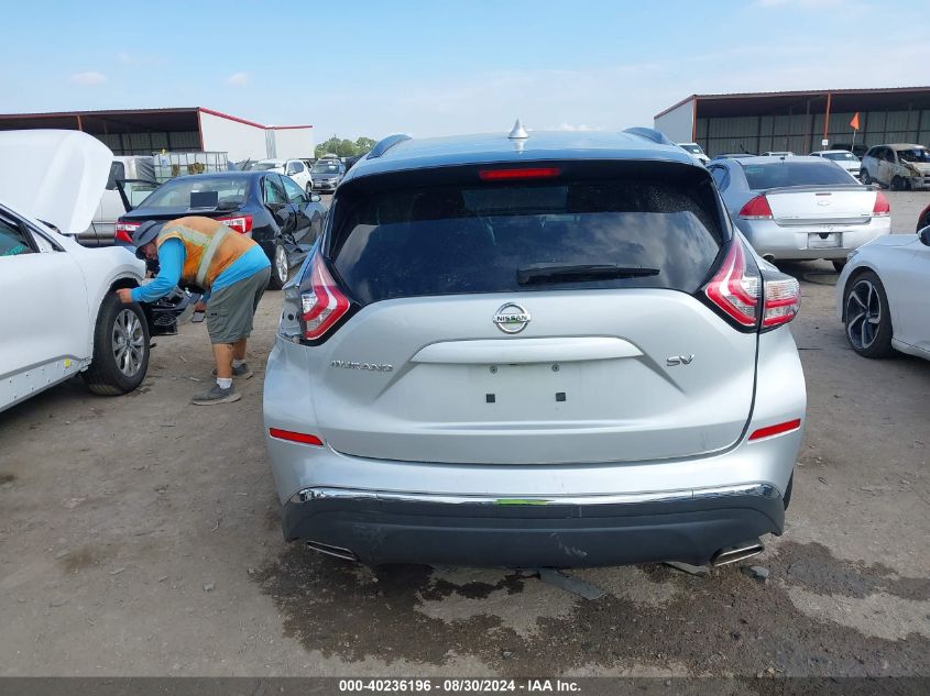 2017 Nissan Murano Sv VIN: 5N1AZ2MG6HN182455 Lot: 40236196