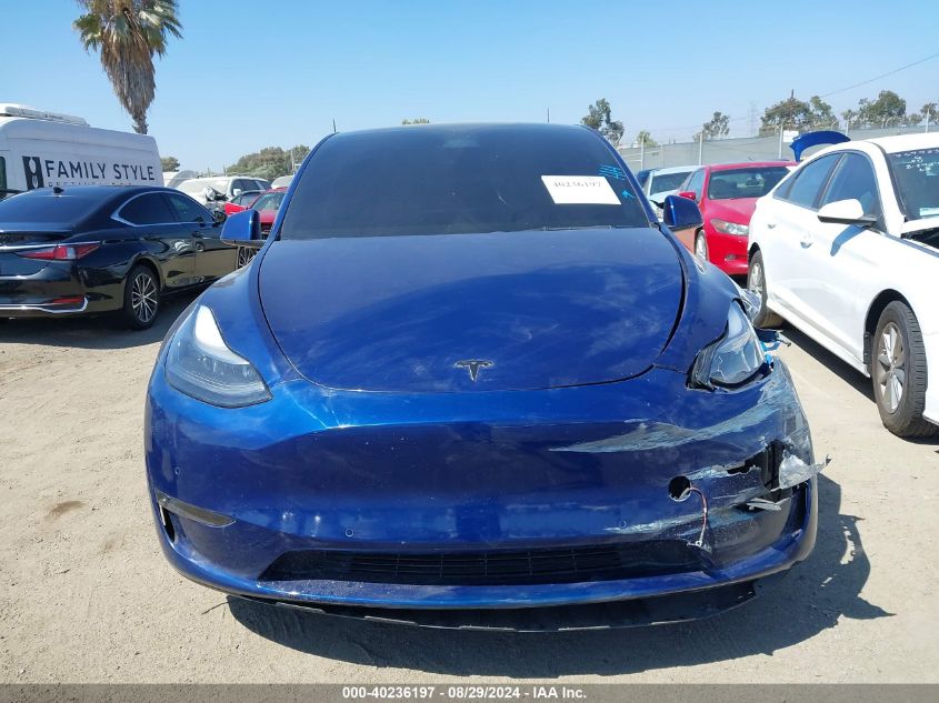 2022 Tesla Model Y Performance Dual Motor All-Wheel Drive VIN: 7SAYGDEF0NF405998 Lot: 40236197