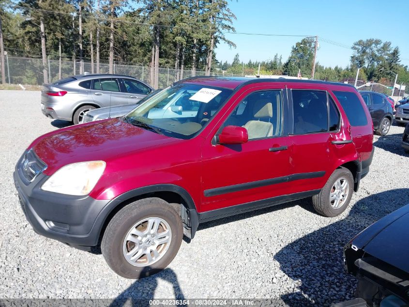 2003 Honda Cr-V Ex VIN: JHLRD78813C024649 Lot: 40236354