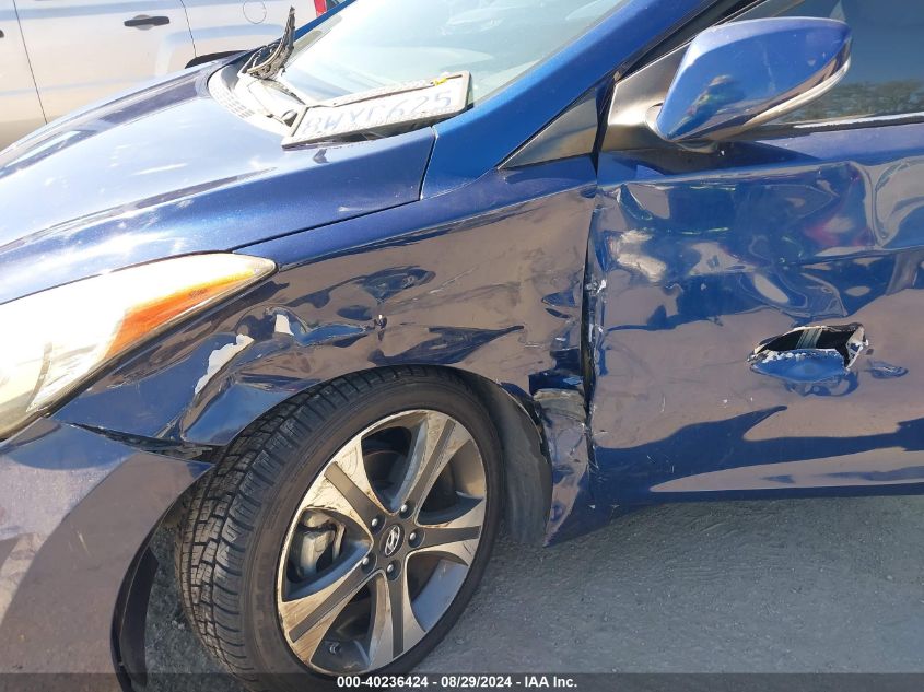 KMHDH6AE4DU006398 2013 Hyundai Elantra Se
