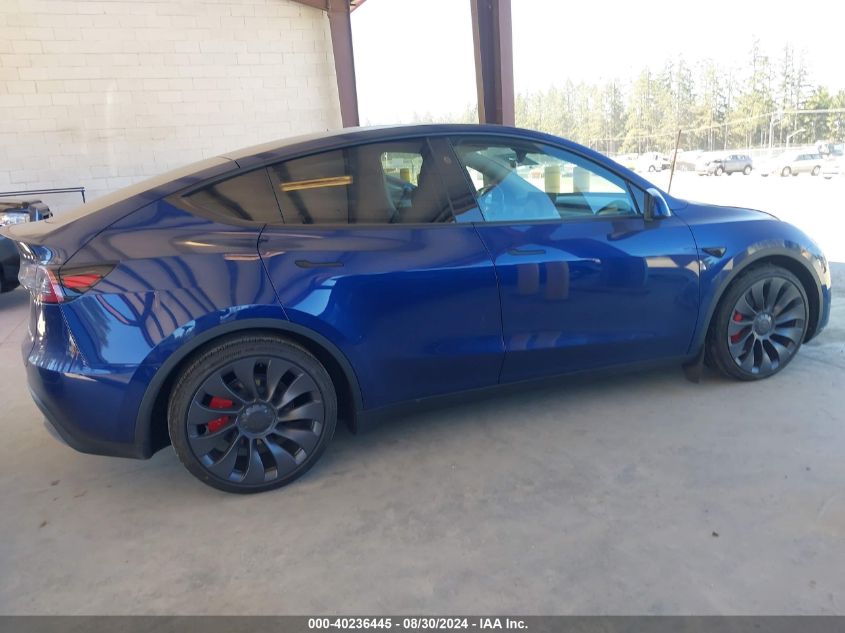 2024 Tesla Model Y Performance Dual Motor All-Wheel Drive VIN: 7SAYGDEF7RF101265 Lot: 40236445