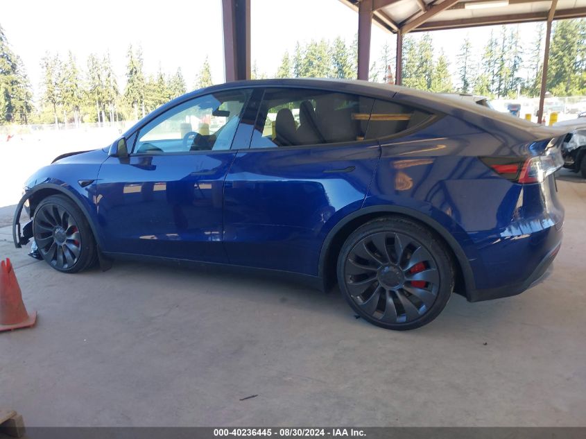 2024 Tesla Model Y Performance Dual Motor All-Wheel Drive VIN: 7SAYGDEF7RF101265 Lot: 40236445