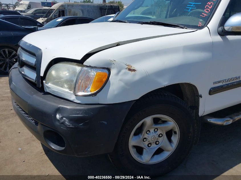 2004 Toyota Tundra Sr5 V8 VIN: 5TBRT341X4S439818 Lot: 40236550