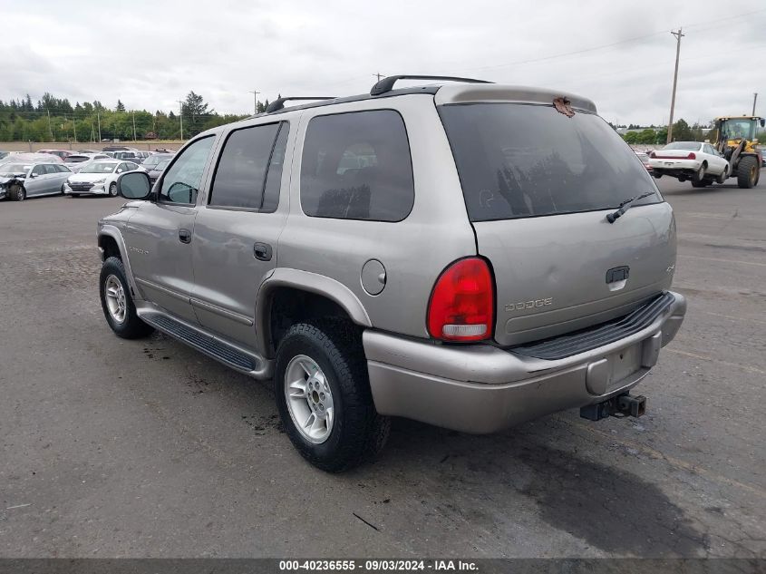 2000 Dodge Durango VIN: 1B4HS28ZXYF228413 Lot: 40236555