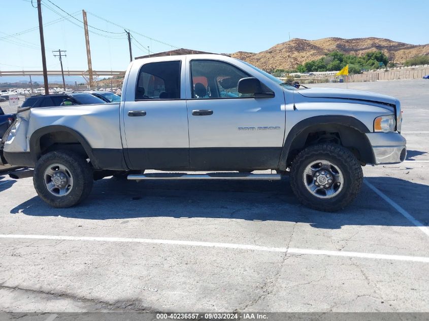 2005 Dodge Ram 2500 Slt/Laramie VIN: 3D7KS28C15G858261 Lot: 40236557