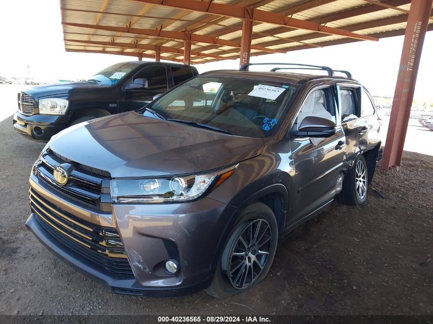 2018 Toyota Highlander Se VIN: 5TDJZRFH5JS548490 Lot: 40236565