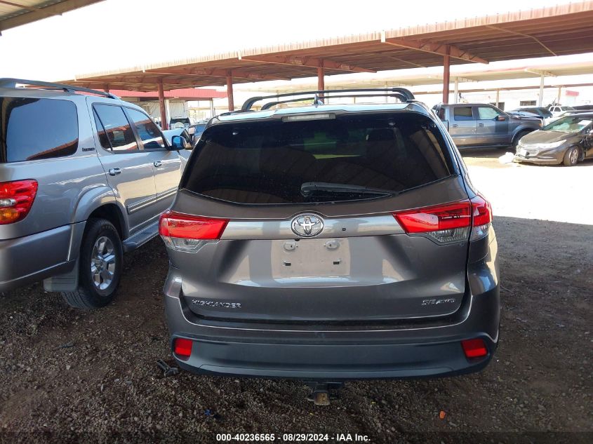 2018 Toyota Highlander Se VIN: 5TDJZRFH5JS548490 Lot: 40236565