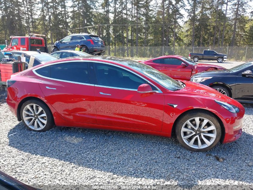 2018 Tesla Model 3 Long Range/Performance VIN: 5YJ3E1EBXJF091456 Lot: 40236755