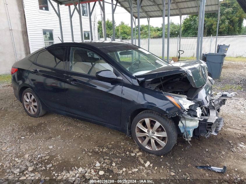 2013 Hyundai Accent Gls VIN: KMHCU4AE2DU437589 Lot: 40236788