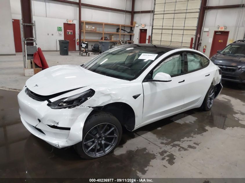 2023 TESLA MODEL 3 REAR-WHEEL DRIVE - 5YJ3E1EA2PF638882