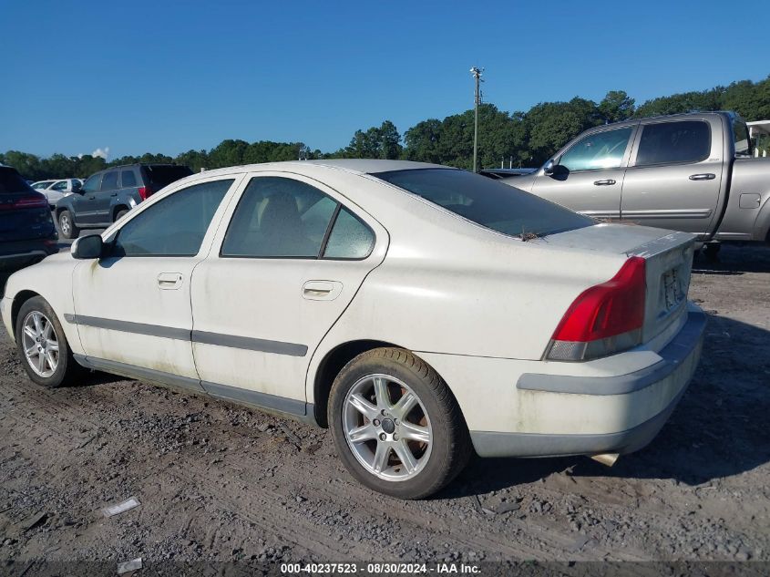 2002 Volvo S60 2.4 VIN: YV1RS61R822157651 Lot: 40237523