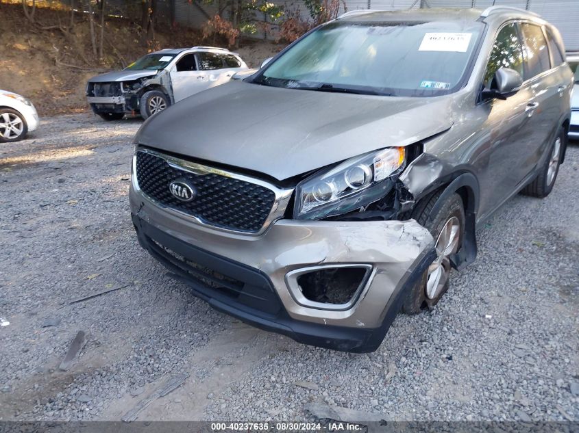 2016 Kia Sorento 2.4L Lx VIN: 5XYPGDA38GG155930 Lot: 40237635