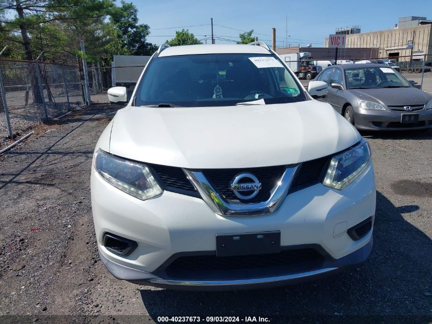 2016 Nissan Rogue Sv VIN: KNMAT2MV8GP730513 Lot: 40237673