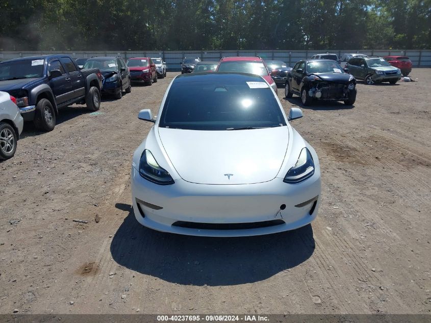 2022 Tesla Model 3 Long Range Dual Motor All-Wheel Drive VIN: 5YJ3E1EB0NF186548 Lot: 40237695