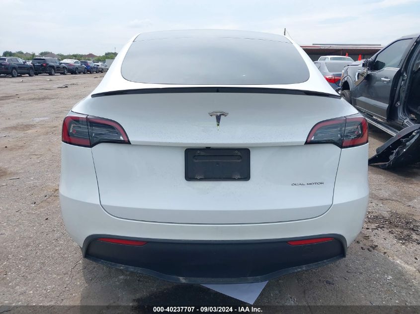 2023 Tesla Model Y Awd/Long Range Dual Motor All-Wheel Drive VIN: 7SAYGDEE1PF612720 Lot: 40237707