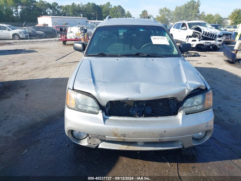 2004 Subaru Legacy Outback Awp VIN: 4S3BH675247618875 Lot: 40237727